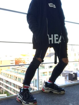 「hba」｜wataさん（メンズ・170cm）の冬コーディネート