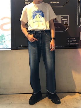 「BLACK SCORE（ブラックスコア）のアイテム」を使った、スギさん（メンズ・174cm）の夏コーディネート