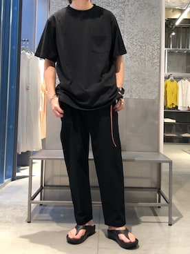 「koe（コエ）のアイテム（アクセサリー）」を使った、スギさん（メンズ・174cm）の夏コーディネート