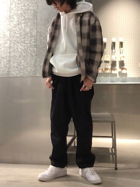 「koe（コエ）のアイテム（ブルゾン）」を使った、スギさん（メンズ・174cm）の秋コーディネート