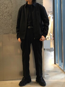 「koe（コエ）のアイテム（ブルゾン）」を使った、スギさん（メンズ・174cm）の秋コーディネート