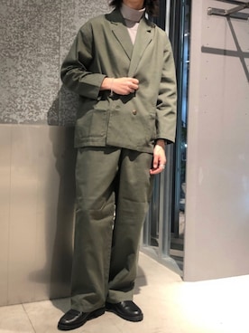 「koe（コエ）のアイテム（ブルゾン）」を使った、スギさん（メンズ・174cm）の秋コーディネート