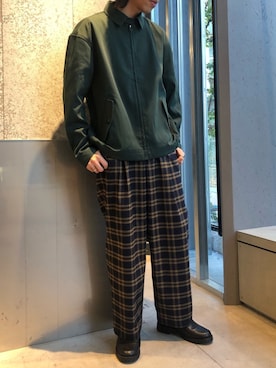 「koe（コエ）のアイテム（ブルゾン）」を使った、スギさん（メンズ・174cm）の冬コーディネート