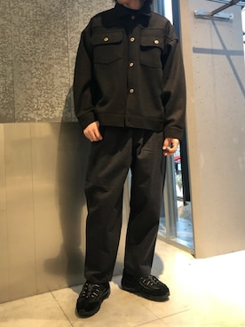 「koe（コエ）のアイテム（ブルゾン）」を使った、スギさん（メンズ・174cm）の冬コーディネート