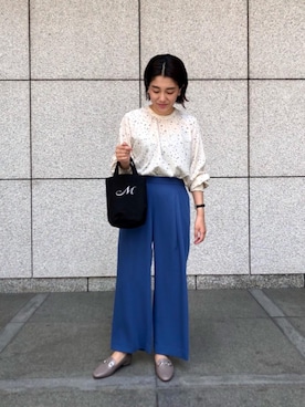 「ビジネス」｜「アイテム（財布/小物）」を使った、Minoriさん（レディース・158cm）の夏コーディネート