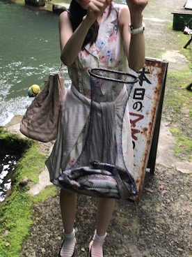 「魚釣り」｜りーさん（レディース・156cm）の秋コーディネート