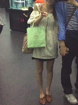 「H&M（エイチ・アンド・エム）のアイテム（ワンピース/ドレス）」を使った、りーさん（レディース・156cm）の秋コーディネート