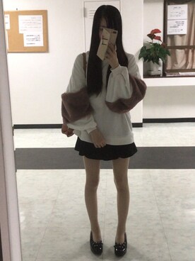 「キュロット」｜「アイテム（その他）」を使った、りーさん（レディース・156cm）の秋コーディネート