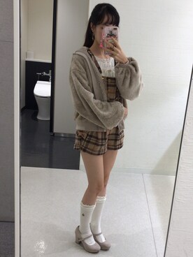 「LIZ LISA（リズリサ）のアイテム（オールインワン・サロペット）」を使った、りーさん（レディース・157cm）の秋コーディネート