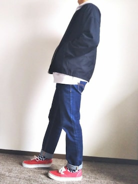 「RAGEBLUE（レイジブルー）のアイテム（その他アウター）」を使った、Masakiさん（メンズ・165cm）の春コーディネート