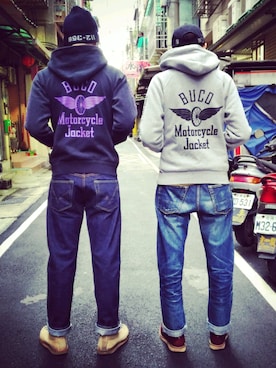 「brotherhood」｜Rush哥さん（メンズ・175cm）の冬コーディネート