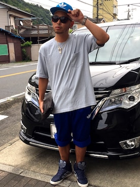「adidas Originals（アディダスオリジナルス）のアイテム（キャップ）」を使った、⛪️akilla⛪️さん（メンズ・170cm）の夏コーディネート