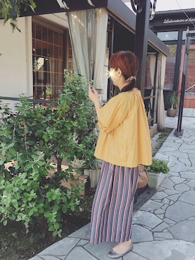 「ランチコーデ」｜mamieさん（レディース・158cm・50代）の夏コーディネート