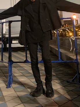 「お洒落さんと繋がりたい」｜「アイテム（ブルゾン）」を使った、ビトさん（メンズ・170cm）の冬コーディネート