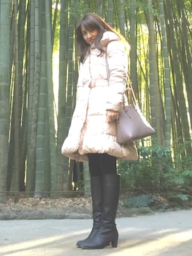 Reinaさん（レディース・156cm）の冬コーディネート