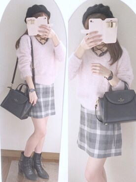 Reinaさん（レディース・156cm）の冬コーディネート