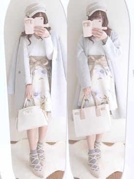 Reinaさん（レディース・156cm）の冬コーディネート