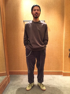 「PUMA」｜「アイテム（財布/小物）」を使った、ShINpEIさん（メンズ・170cm）の冬コーディネート