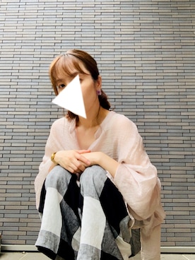 「ゆるゆる」｜「アイテム（アクセサリー）」を使った、hukhukhukさん（レディース・149cm）の夏コーディネート
