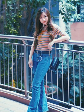 「MONKI」｜BaoerTangさん（レディース・158cm）の春コーディネート