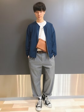 「RAGEBLUE（レイジブルー）のアイテム（その他アウター）」を使った、阿部さん（メンズ・178cm）の春コーディネート