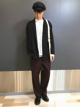 「RAGEBLUE（レイジブルー）のアイテム（キャスケット）」を使った、阿部さん（メンズ・178cm）の夏コーディネート