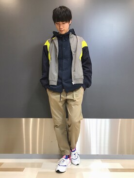 「RAGEBLUE（レイジブルー）のアイテム（その他アウター）」を使った、阿部さん（メンズ・178cm）の春コーディネート