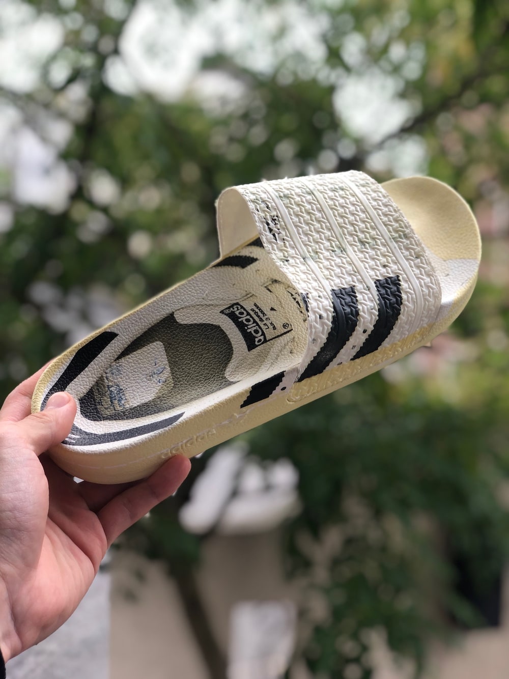 「秋のマイ旬スタイル、夏、サンダル、サンダルに靴下、アディダス、adidas、adidas originals、adidas superstar、スーパースター、シンプルスタイル」｜「adidasのアイテム（サンダル、ホワイト系）」を使った、itou daichiさん（メンズ・175cm）の秋コーディネートの1枚目の写真