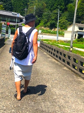 「ひまわり畑」｜「アイテム（アクセサリー）」を使った、Ｋｉｎｔａさん（メンズ・171cm）の夏コーディネート