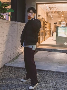 「NOBRAND」｜Katsunoriさん（メンズ・169cm）の春コーディネート