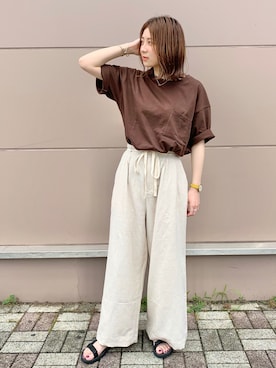 「BACKNUMBER」｜あっきーさん（レディース・160cm）の夏コーディネート