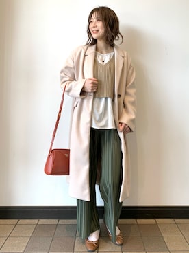 「オーバーサイズ」｜「アイテム（アンサンブル）」を使った、あっきーさん（レディース・160cm）の冬コーディネート