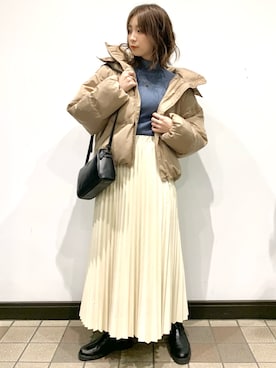 「RAG MACHINE（ラグマシーン）のアイテム（ジャケット/アウター）」を使った、あっきーさん（レディース・160cm）の冬コーディネート