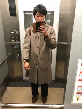 「JOURNAL STANDARD（ジャーナルスタンダード）のアイテム（その他アウター）」を使った、ドラえもんさん（メンズ・180cm）の秋コーディネート