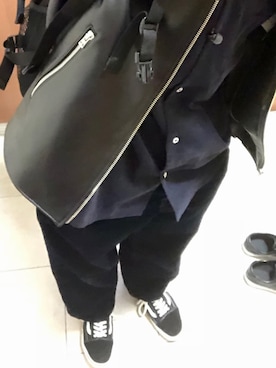 「abahouse」｜「アイテム（ライダースジャケット）」を使った、D_Hさん（メンズ・176cm）の冬コーディネート
