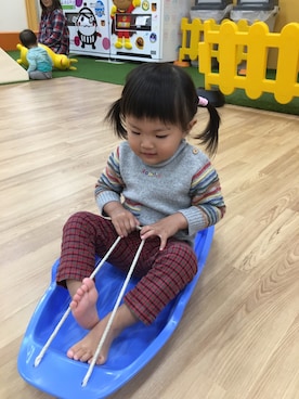 「Familiar （ファミリア）のアイテム（パンツ）」を使った、ひろさん（キッズ・90cm）の秋コーディネート