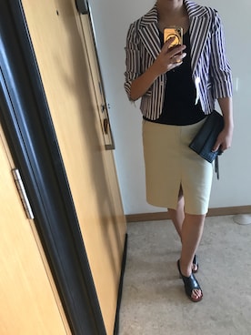 「LANVIN collection（ランバン コレクション）のアイテム（ジャケット/アウター）」を使った、mihotyさん（レディース・167cm）の冬コーディネート