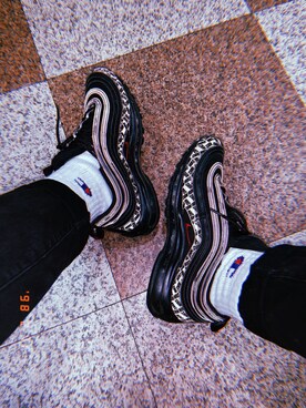 Outfit ideas - How to wear NIKE AIR MAX 97 (BLACK/UNIVERSITY RED-BLACK)  EXCLUSIVE【SP】 - WEAR