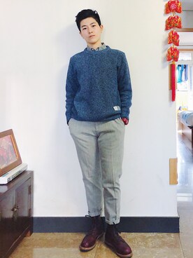 「TIME（タイム）のアイテム」を使った、Edyさん（レディース・168cm）の冬コーディネート