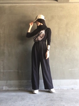 「fifth（フィフス）のアイテム（帽子）」を使った、nene07092720さん（レディース・163cm）の秋コーディネート