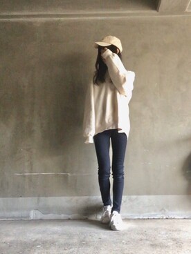 「fifth（フィフス）のアイテム（帽子）」を使った、nene07092720さん（レディース・163cm）の冬コーディネート