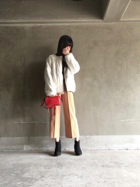 「KOBE LETTUCE（コウベレタス）のアイテム（ブルゾン）」を使った、nene07092720さん（レディース・163cm）の冬コーディネート
