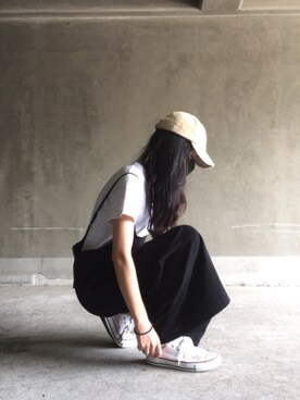 「fifth（フィフス）のアイテム（帽子）」を使った、nene07092720さん（レディース・163cm）の夏コーディネート