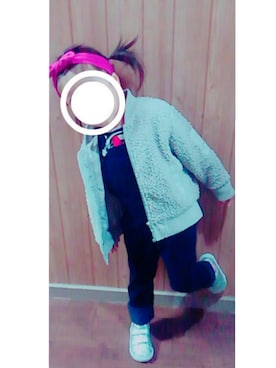 「koe（コエ）のアイテム（ジャケット/アウター）」を使った、N★Mさん（キッズ・100cm）の冬コーディネート