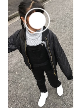 「H&M（エイチ・アンド・エム）のアイテム（ブルゾン）」を使った、N★Mさん（キッズ・120cm）の冬コーディネート