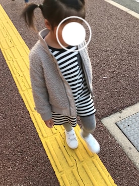 「koe（コエ）のアイテム（ジャケット/アウター）」を使った、N★Mさん（キッズ・110cm）の春コーディネート