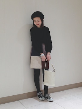 まるこさん（レディース・150cm）の冬コーディネート