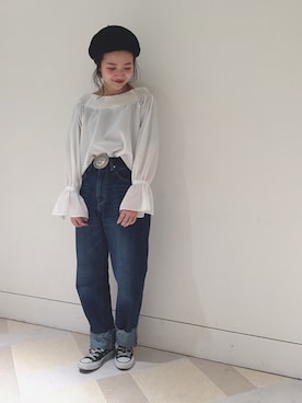 まるこさん（レディース・150cm）の冬コーディネート