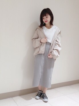 まるこさん（レディース・150cm）の冬コーディネート