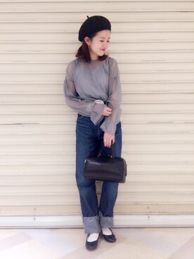 まるこさん（レディース・150cm）の冬コーディネート